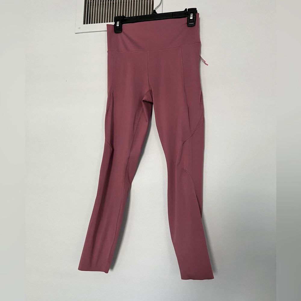 NWOT Pink All In Motion Athletic Leggings with zipper pockets